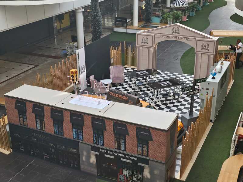 scénographie centre commercial Belle Epine