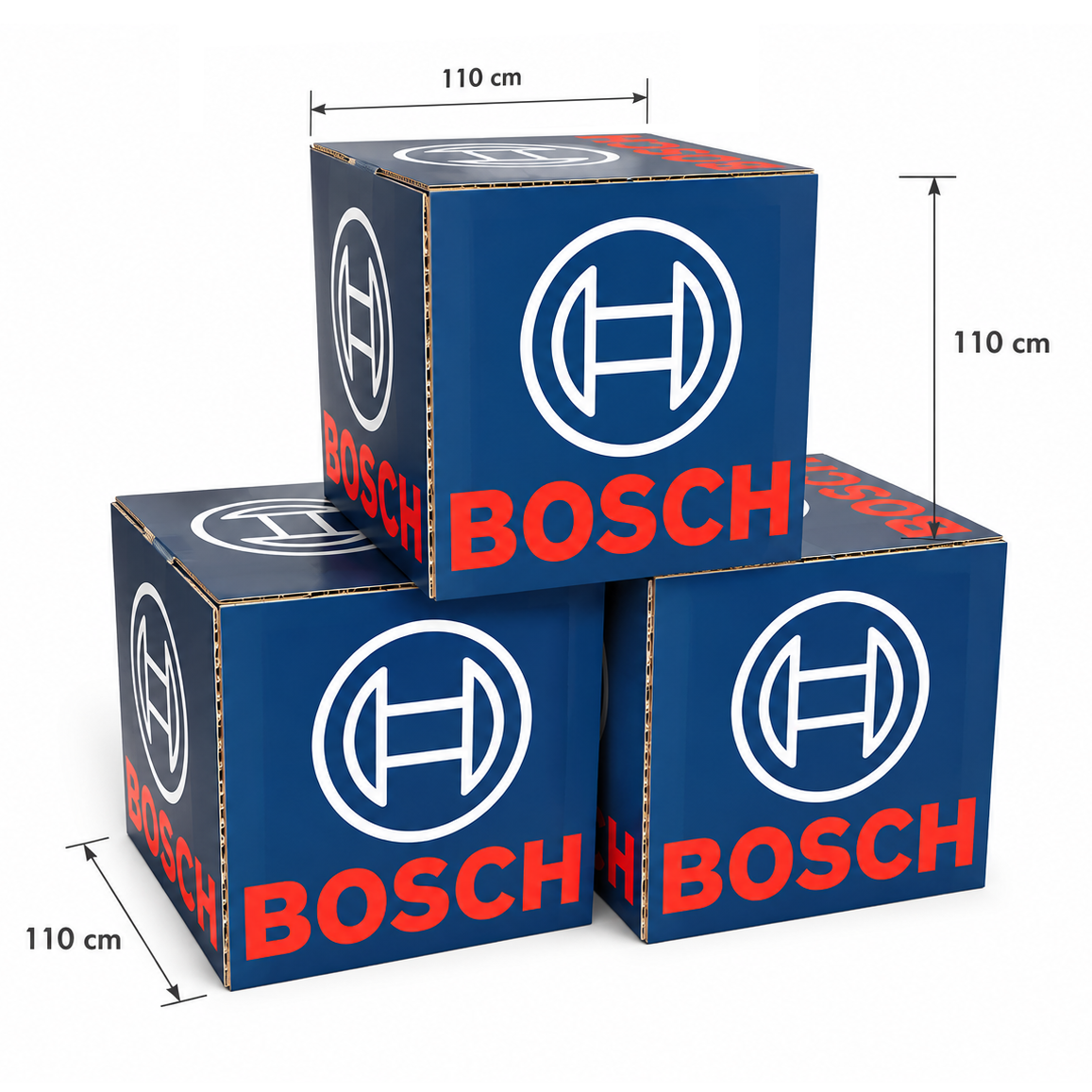 Cube en carton géant Cube en carton géant