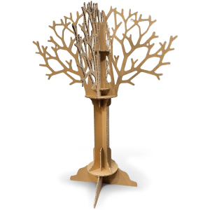 Arbre en carton facile à transporter