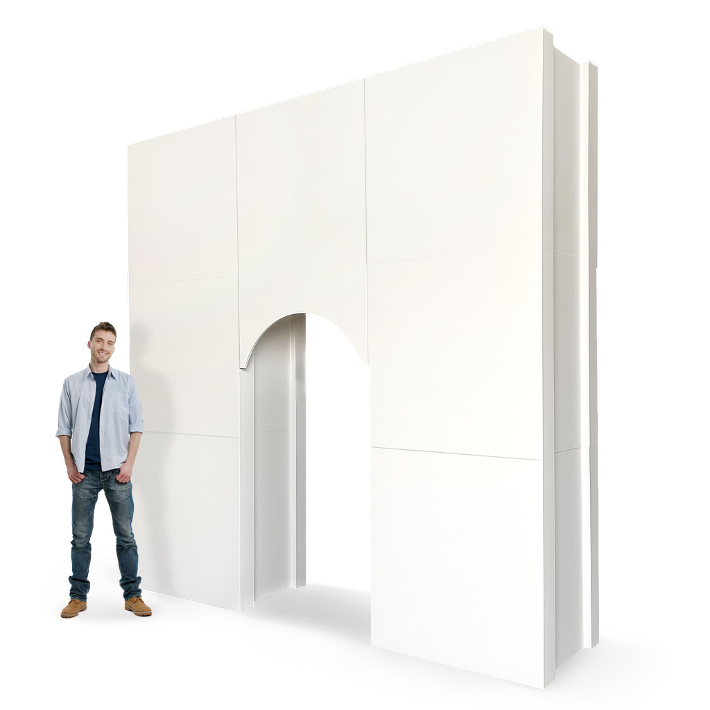 Arc de triomphe décor en carton