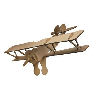 Avion géant en carton pour la déco