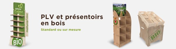 PLV Présentoirs En Bois Sur Mesure - PLV Présentoirs