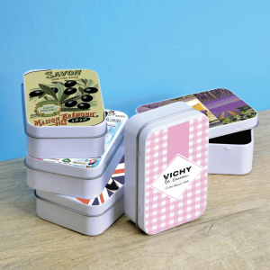 boites savons métal personnalisables