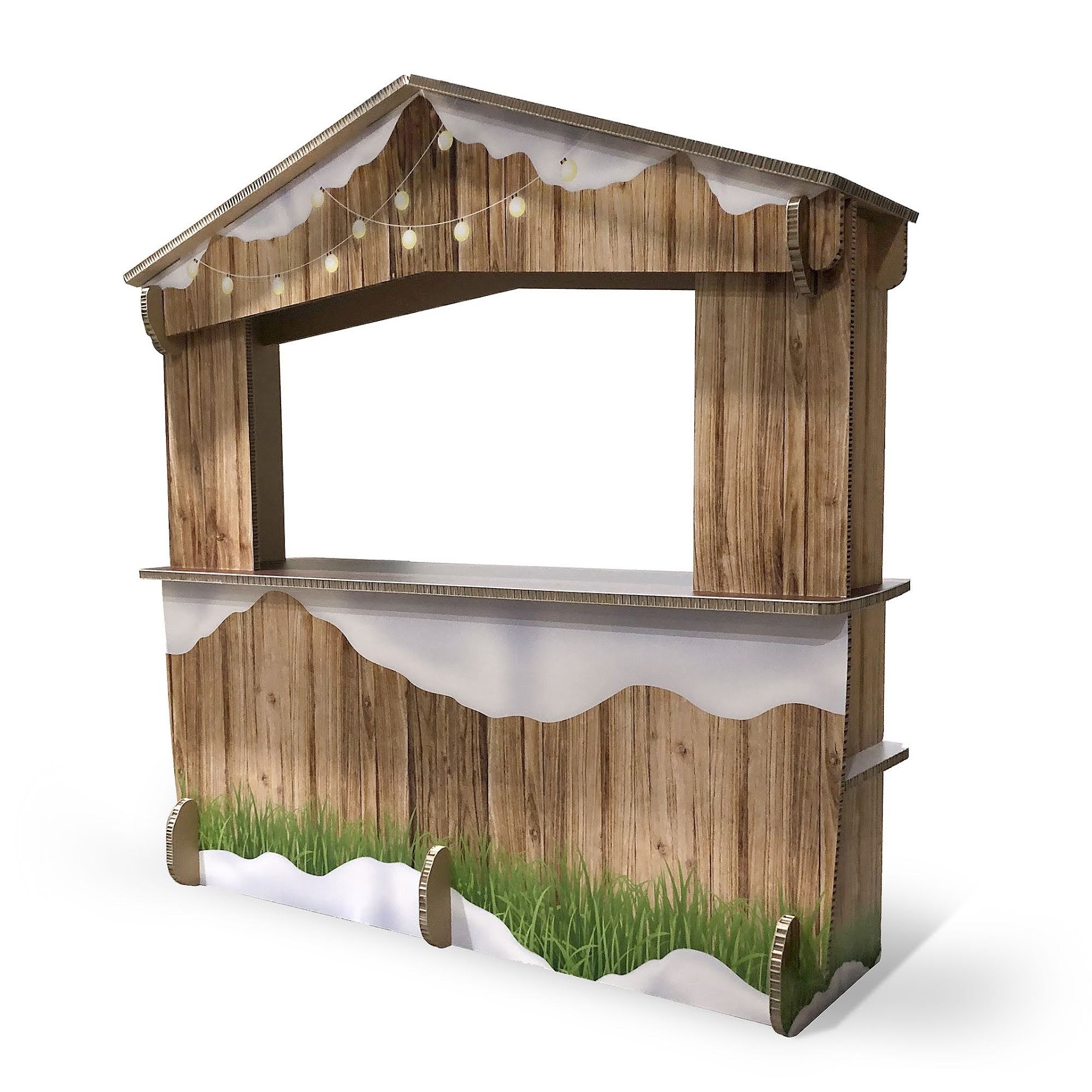 Chalet en carton personnalisable