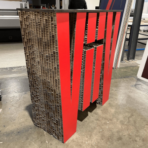 comptoir en carton personnalisé