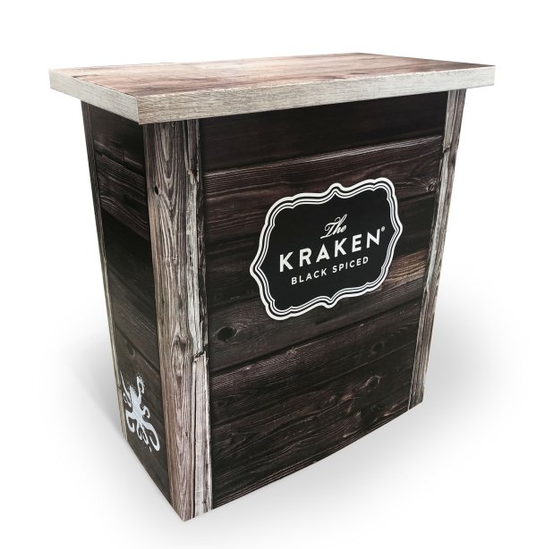 stand de dégustation, comptoir en carton recyclable