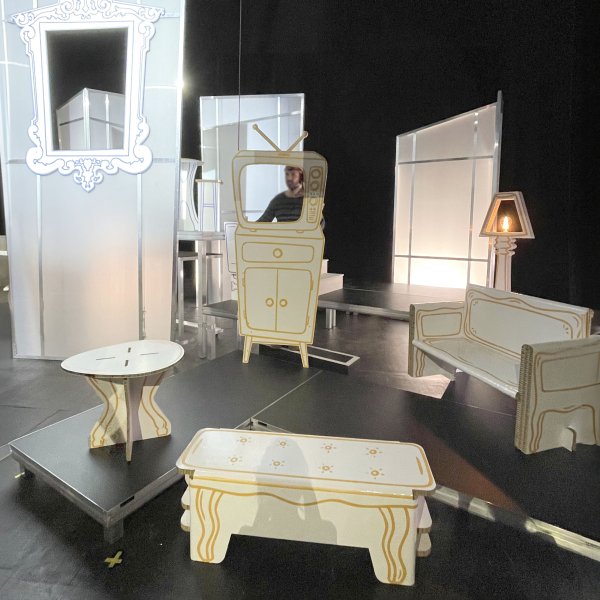 décor de théatre en carton