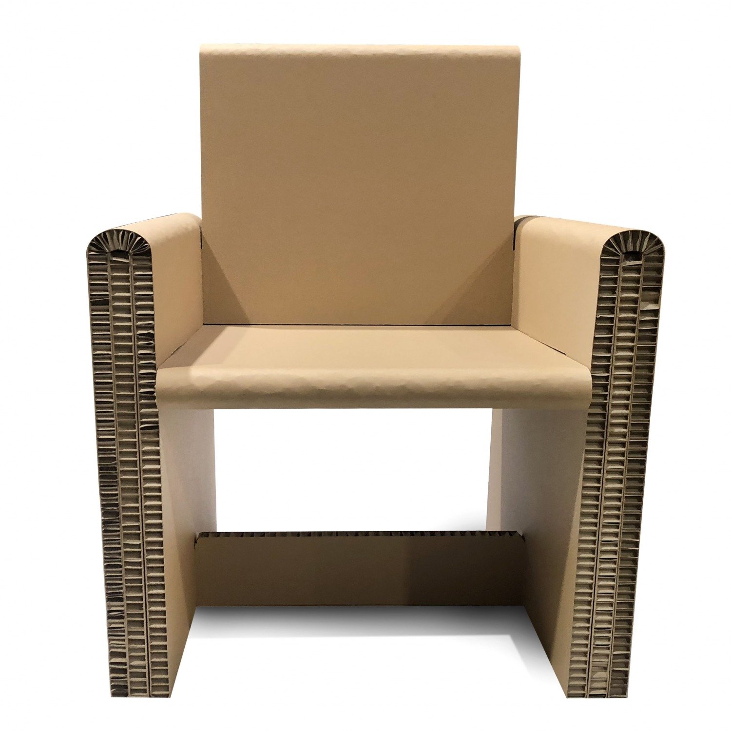 Fauteuil et mobilier en carton recyclé