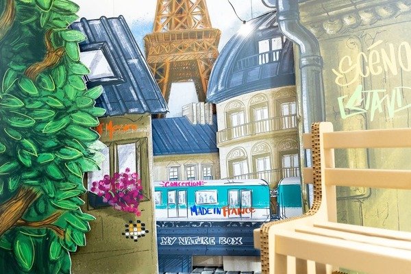 fond de stand en carton made in France