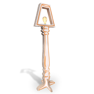 Lampadaire en carton