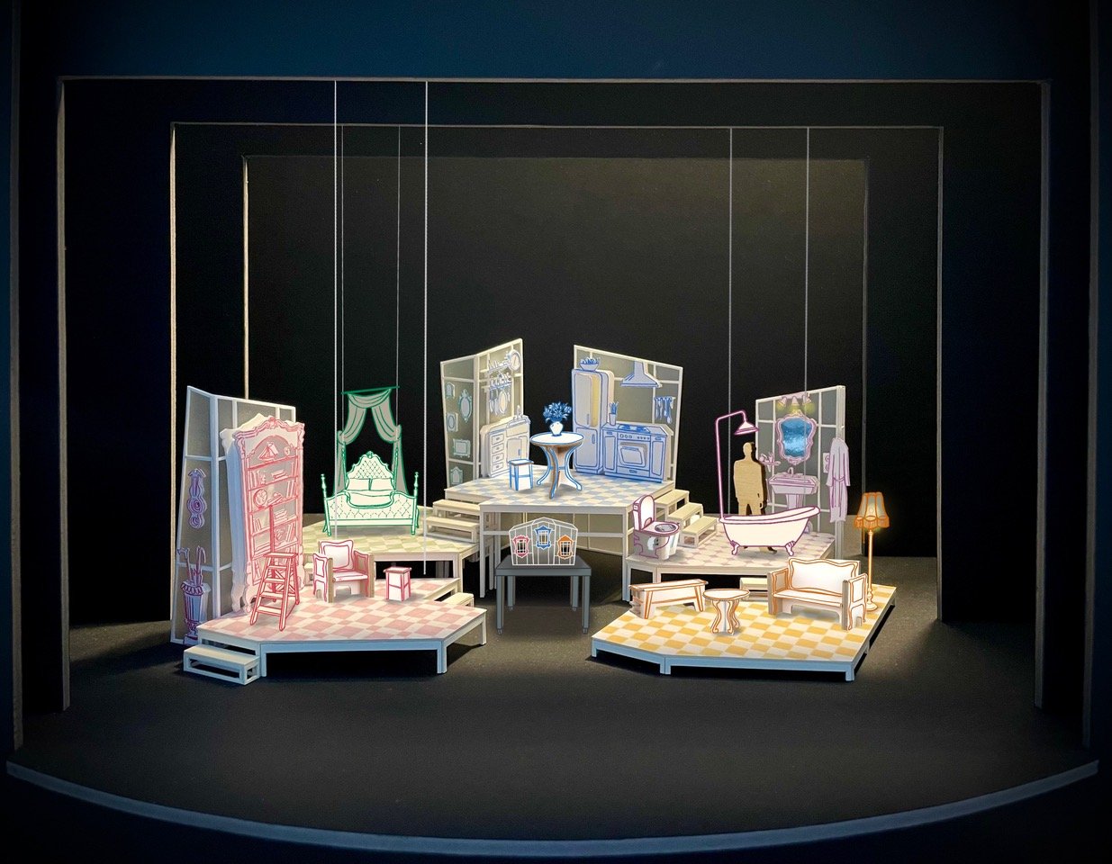 décor de théâtre en carton
