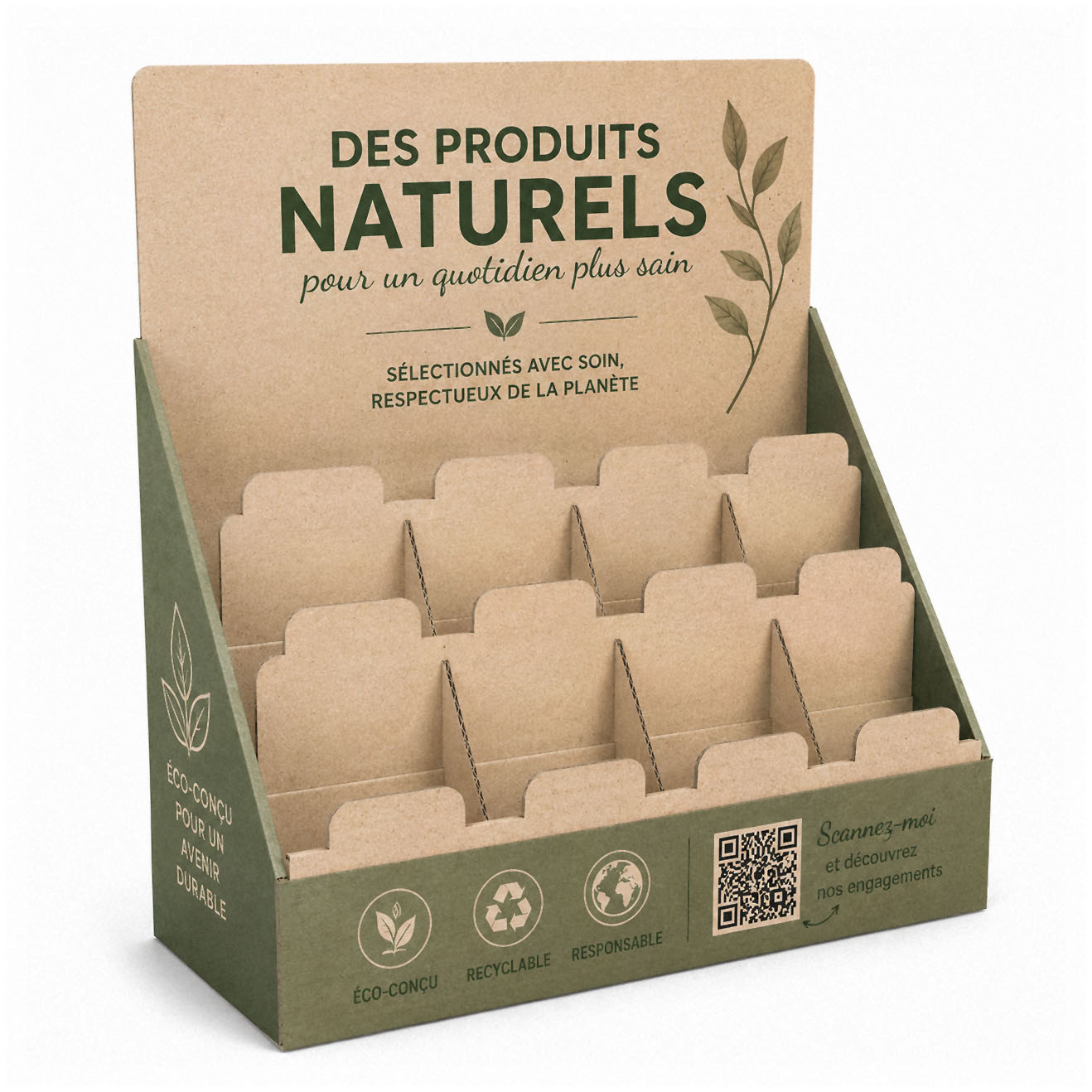 plv carton recyclé