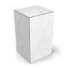 podium marbre blanc 40x40x90 podium marbre blanc 40x40x90