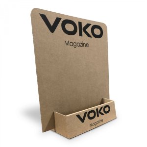 Présentoir porte flyer en carton