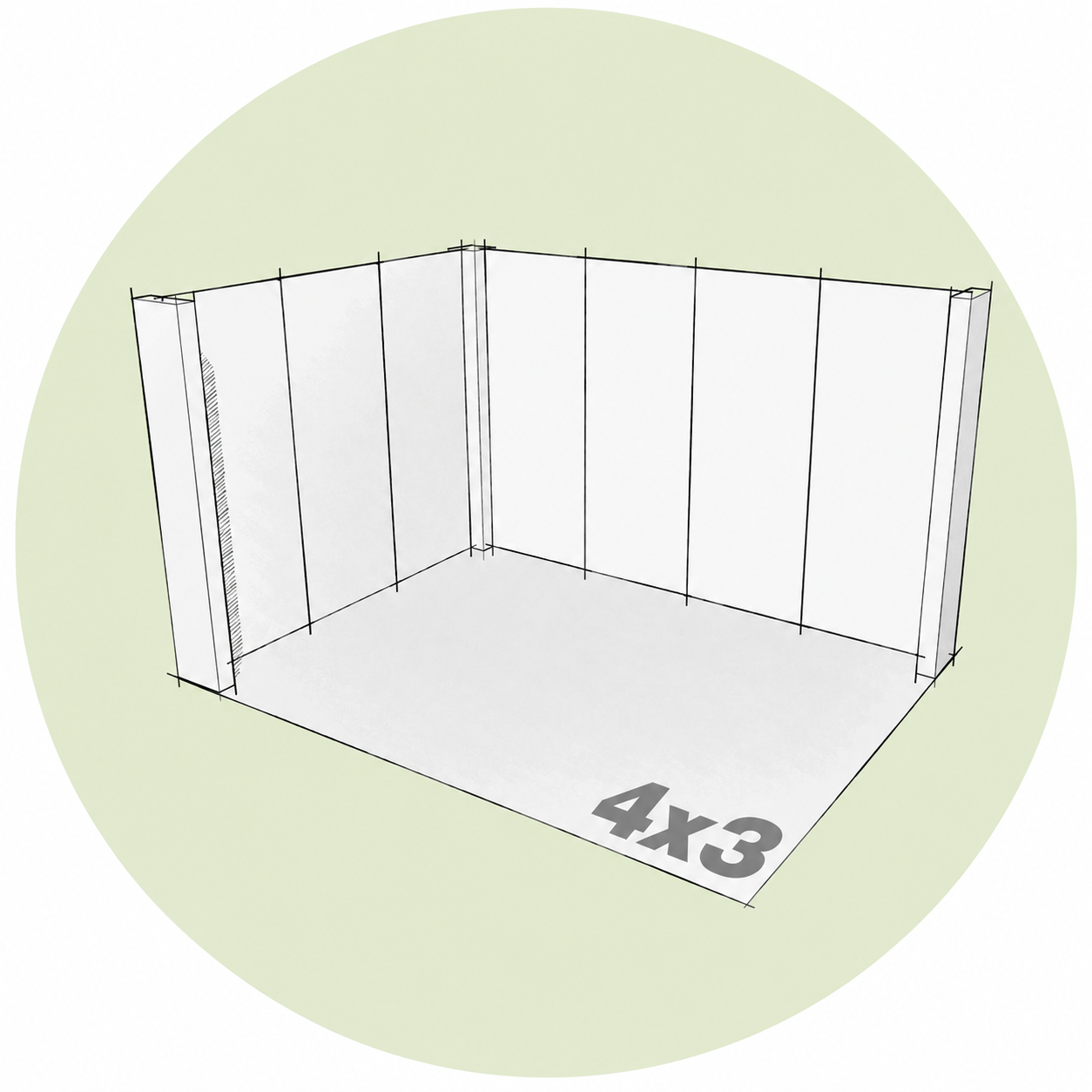 Stand 3x4 m