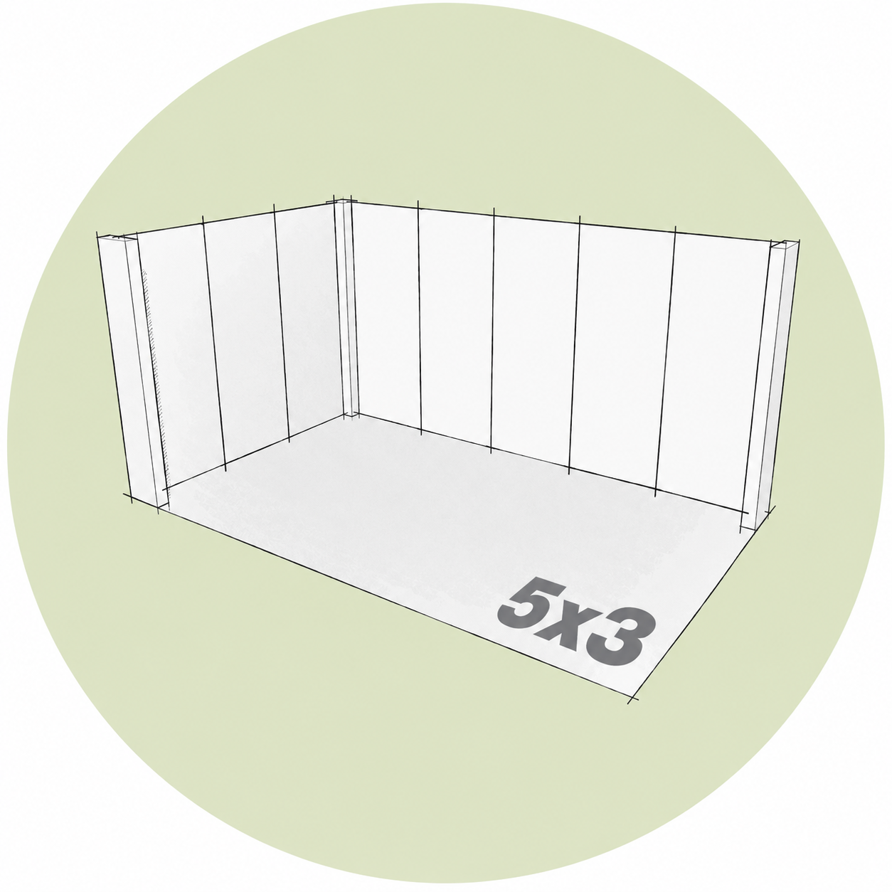 Stand 3x5 m