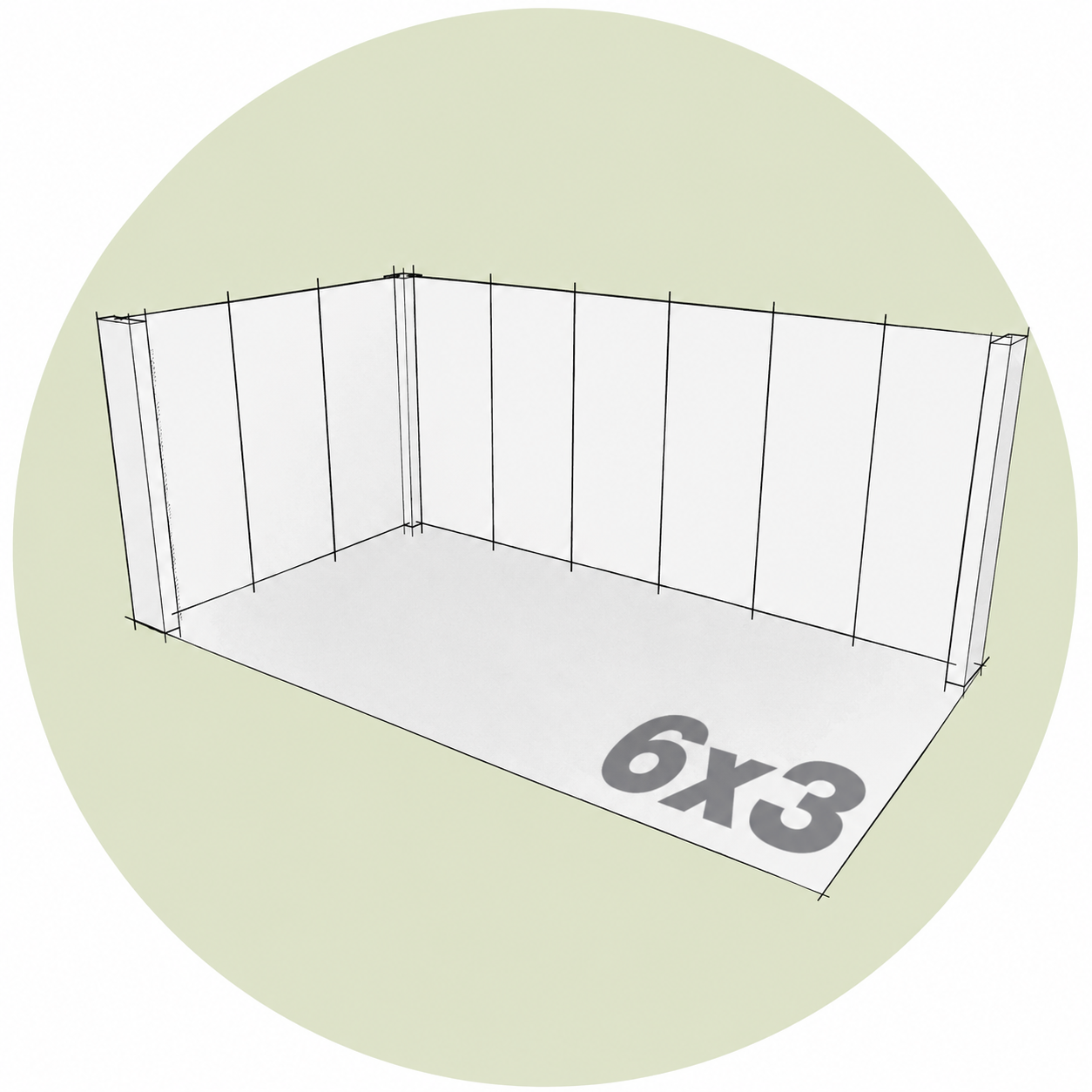 Stand 3x6 m