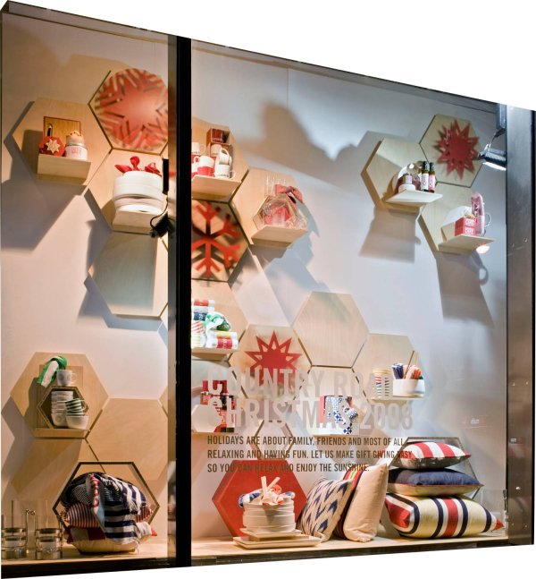 Aménagement de vitrine